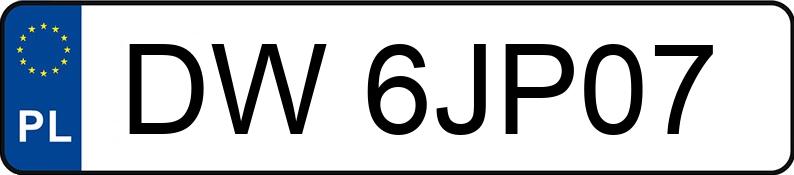 Numer rejestracyjny DW 6JP07 posiada AUDI A7 - DW6JP07