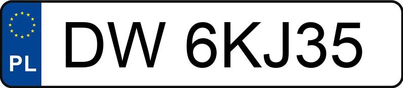 Numer rejestracyjny DW 6KJ35 posiada FORD FOCUS - DW6KJ35