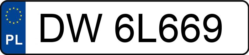 Numer rejestracyjny DW 6L669 posiada AUDI 80 Avant 1.9 TDi Kat. B4 80 Avant 1.9 TDi Kat. B4 - DW6L669