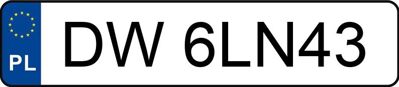 Numer rejestracyjny DW 6LN43 posiada AUDI S3 SPORTBACK - DW6LN43