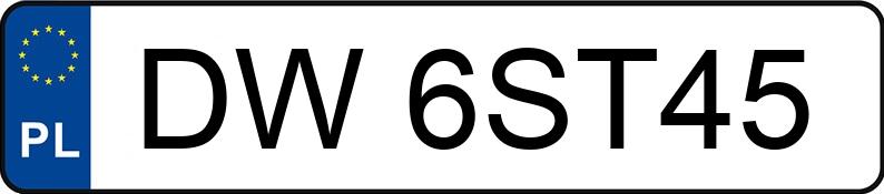 Numer rejestracyjny DW 6ST45 posiada AUDI A6 - DW6ST45 Numer rejestracyjny DW 6ST45 posiada AUDI A6 - DW6ST45