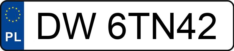 Numer rejestracyjny DW 6TN42 posiada FORD FIESTA - DW6TN42 Numer rejestracyjny DW 6TN42 posiada FORD FIESTA - DW6TN42