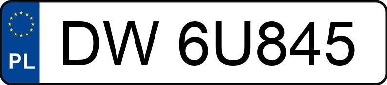 Numer rejestracyjny DW6U845 posiada BMW Seria 3 Aut.