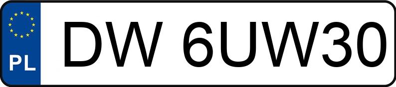 Numer rejestracyjny DW 6UW30 posiada TOYOTA AURIS - DW6UW30 Numer rejestracyjny DW 6UW30 posiada TOYOTA AURIS - DW6UW30
