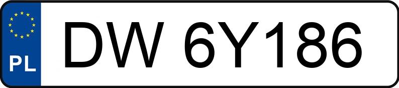 Numer rejestracyjny DW 6Y186 posiada VOLVO S80 2.5 D MR`98 E2 S80 2.5 D MR`98 E2 - DW6Y186