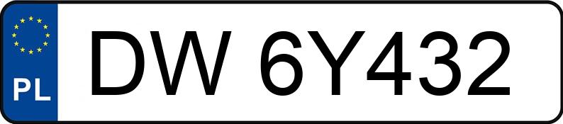Numer rejestracyjny DW 6Y432 posiada SEAT LEON - DW6Y432