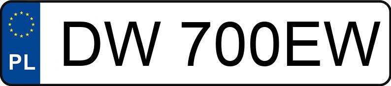 Numer rejestracyjny DW 700EW posiada MERCEDES-BENZ S 600 Kat. 140 600 SE - DW700EW