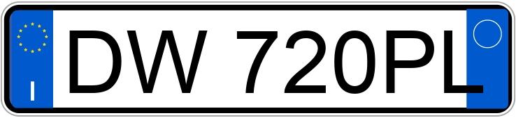 Numer rejestracyjny DW720PL posiada FIAT Panda 2a serie