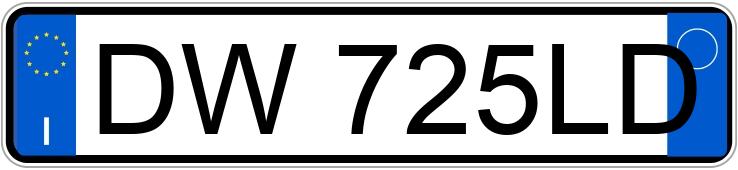 Numer rejestracyjny DW725LD posiada FIAT Panda 2a serie