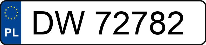 Numer rejestracyjny DW 72782 posiada OPEL Vectra B 1.6i Kat. MR`95 Komfort - DW72782