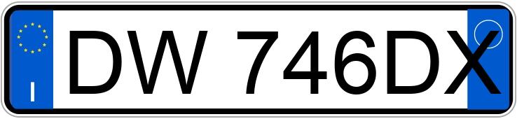 Numer rejestracyjny DW746DX posiada FIAT Multipla 2a serie Numer rejestracyjny DW746DX posiada FIAT Multipla 2a serie