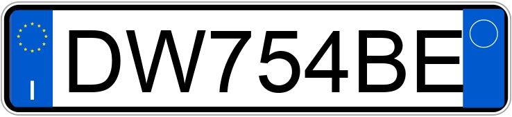Numer rejestracyjny DW754BE posiada BMW Serie 1