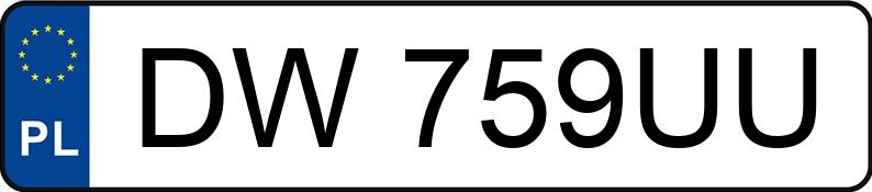 Numer rejestracyjny DW 759UU posiada PEUGEOT 206 - DW759UU