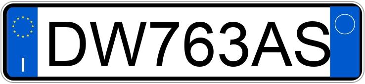 Numer rejestracyjny DW763AS posiada BMW Serie 3