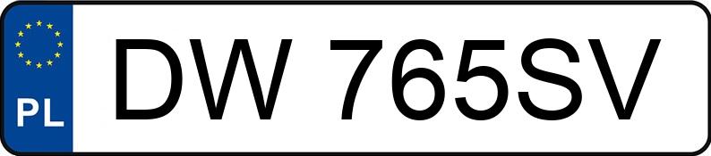 Numer rejestracyjny DW 765SV posiada SKODA OCTAVIA - DW765SV