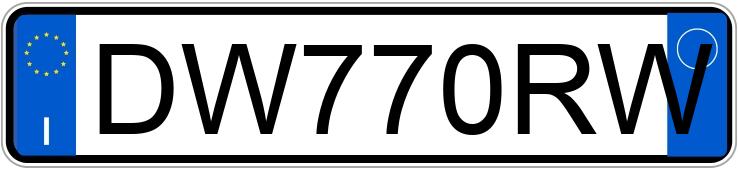 Numer rejestracyjny DW770RW posiada FIAT 500 Numer rejestracyjny DW770RW posiada FIAT 500