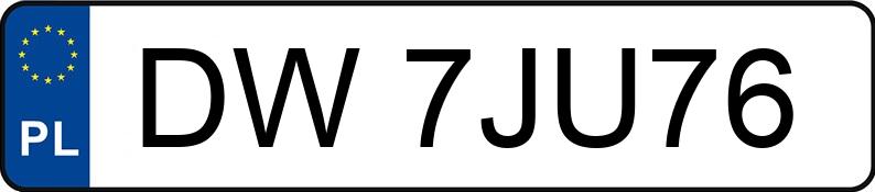 Numer rejestracyjny DW 7JU76 posiada TOYOTA AVENSIS - DW7JU76