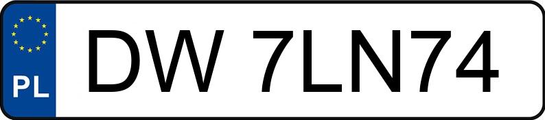 Numer rejestracyjny DW 7LN74 posiada SUZUKI SX4 - DW7LN74