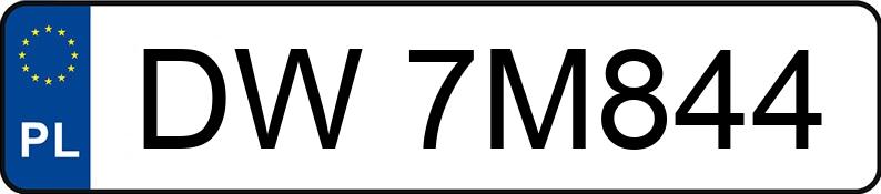 Numer rejestracyjny DW 7M844 posiada SKODA FABIA - DW7M844