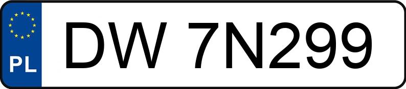 Numer rejestracyjny DW 7N299 posiada PORSCHE 911 TURBO - DW7N299