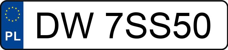 The registration number DW 7SS50 has AUDI A4 Avant 1.9 TDi Kat. MR`05 E3 8E A4 Avant 1.9 TDi Kat. MR`05 E3 8E - DW7SS50