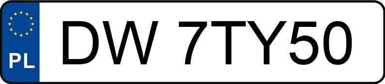 Numer rejestracyjny DW 7TY50 posiada BMW 330I - DW7TY50