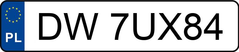 Numer rejestracyjny DW 7UX84 posiada AUDI A4 Avant 1.8 TFSI MR`12 E5 B8 A4 Avant 1.8 TFSI MR`12 E5 B8 - DW7UX84