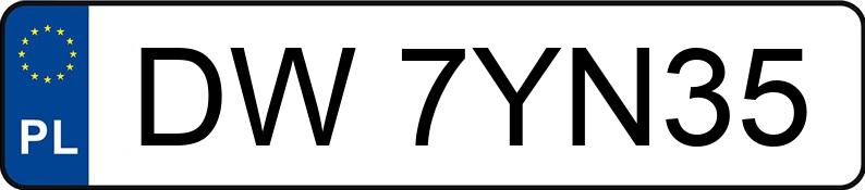 Numer rejestracyjny DW 7YN35 posiada SKODA Superb II 2.0 TDI-CR MR`14 E5 Laurin & Klement DSG - DW7YN35