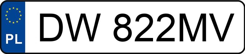 Numer rejestracyjny DW822MV posiada HONDA Civic iS