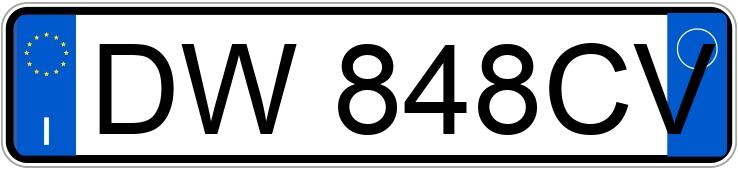 Numer rejestracyjny DW848CV posiada FIAT Panda 2a serie
