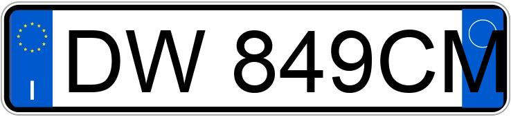 Numer rejestracyjny DW849CM posiada FIAT Panda 2a serie Numer rejestracyjny DW849CM posiada FIAT Panda 2a serie