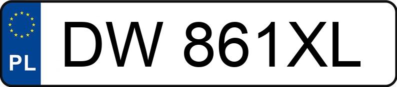 Numer rejestracyjny DW 861XL posiada FORD Focus 1.8 MR`05 E4 Ghia - DW861XL
