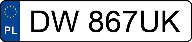 Numer rejestracyjny DW 867UK posiada AUDI A6 - DW867UK