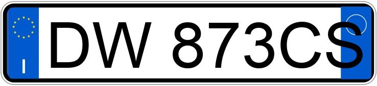 Numer rejestracyjny DW873CS posiada TOYOTA Yaris 2a serie