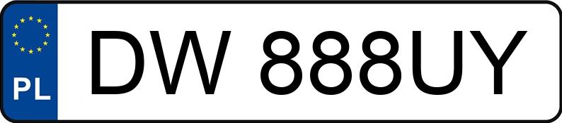 Numer rejestracyjny DW 888UY posiada AUDI A8 - DW888UY