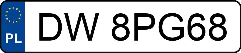 Numer rejestracyjny DW 8PG68 posiada OPEL ZAFIRA - DW8PG68