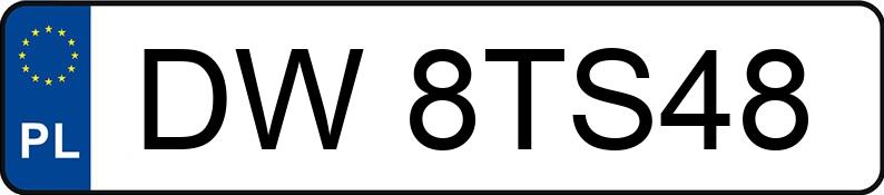 Numer rejestracyjny DW 8TS48 posiada JAGUAR XJ - DW8TS48