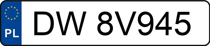 Numer rejestracyjny DW 8V945 posiada VOLKSWAGEN PASSAT CC - DW8V945