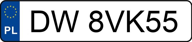 Numer rejestracyjny DW 8VK55 posiada AUDI RS 5 COUPE - DW8VK55