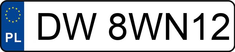 Pirat drogowy w pojeździe o numerach rejestracyjnych DW8WN12