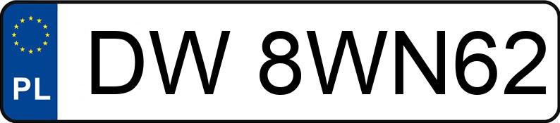 Numer rejestracyjny DW 8WN62 posiada BMW 318 Diesel Mild Hybrid MR`22 E6d/e G20 Steptronic - DW8WN62