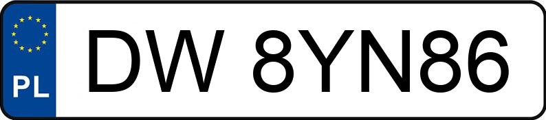 Numer rejestracyjny DW 8YN86 posiada TOYOTA C-HR - DW8YN86