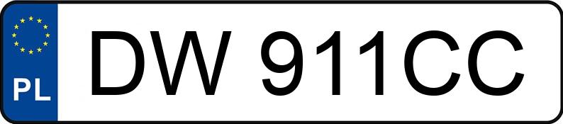 Numer rejestracyjny DW 911CC posiada PORSCHE CARRERA 911 - DW911CC