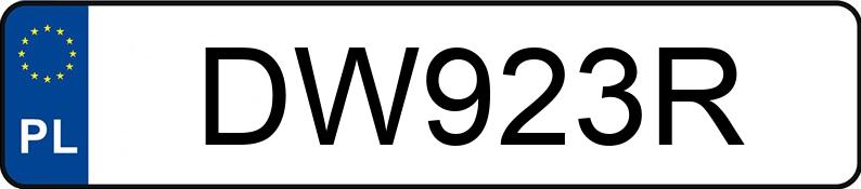 Numer rejestracyjny DW 923R posiada BMW Naked Bike od 600 ccm R 1200 R - DW923R Numer rejestracyjny DW 923R posiada BMW Naked Bike od 600 ccm R 1200 R - DW923R