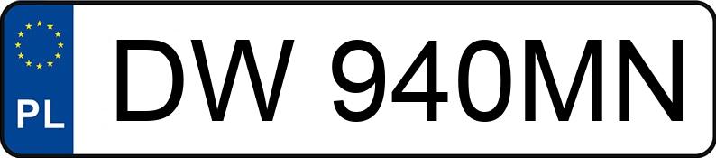 Numer rejestracyjny DW 940MN posiada FORD FOCUS - DW940MN