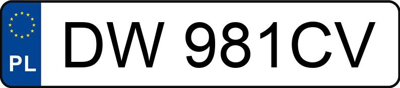 Numer rejestracyjny DW 981CV posiada SKODA 135 - DW981CV