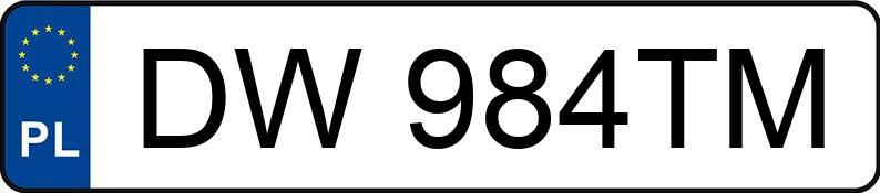 Numer rejestracyjny DW 984TM posiada OPEL Vectra B 1.6i Kat. MR`95 CD - DW984TM Numer rejestracyjny DW 984TM posiada OPEL Vectra B 1.6i Kat. MR`95 CD - DW984TM