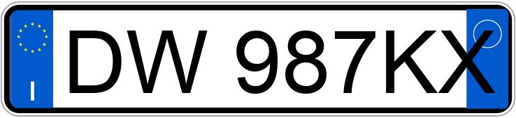 Numer rejestracyjny DW987KX posiada LANCIA Musa 2a serie