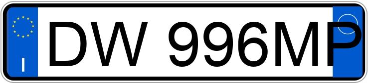 Numer rejestracyjny DW996MP posiada FIAT Grande Punto Numer rejestracyjny DW996MP posiada FIAT Grande Punto