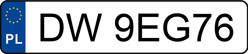 Numer rejestracyjny DW9EG76 posiada BMW Seria 3 316i Kat. E36